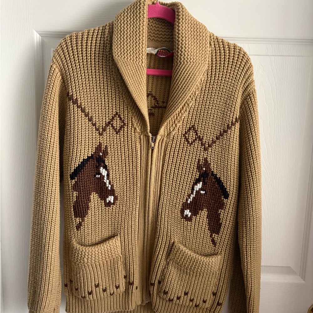 Vintage Anthropologie Cowichan Horse Lodge Cardigan - Picture 2 of 7